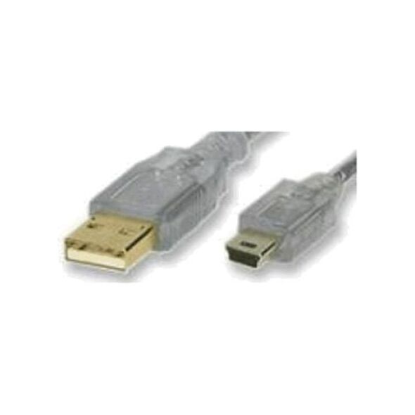 Kabel USB PremiumCord USB-A - miniUSB 3 m Przezroczysty (ku2m3a)