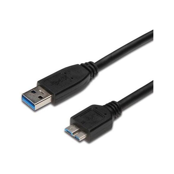 Kabel USB PremiumCord USB-A - micro-B 1 m Czarny (ku3ma1bk)