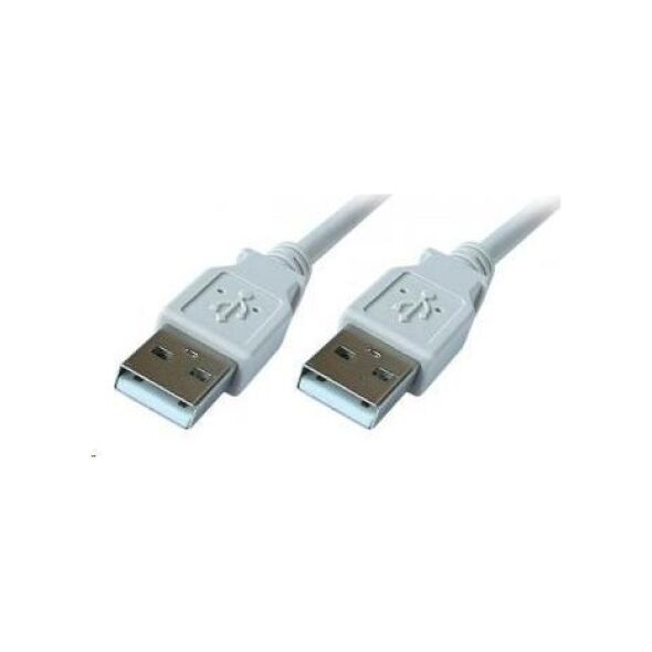 Kabel USB PremiumCord USB-A - USB-A 1 m Biały (ku2aa1)