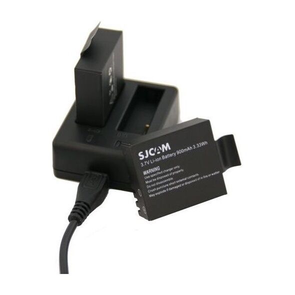 SJCAM Ładowarka Dual do SJ4000/SJ5000/M10 (R-RA-ŁAD-SJ4-5-M10)