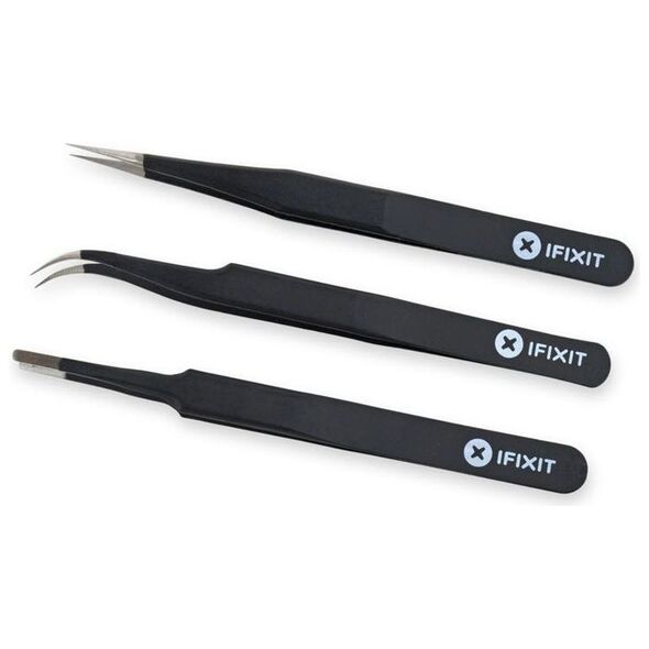 iFixit Zestaw 3 pęset Precision Tweezer Set PRO (EU145060-3)