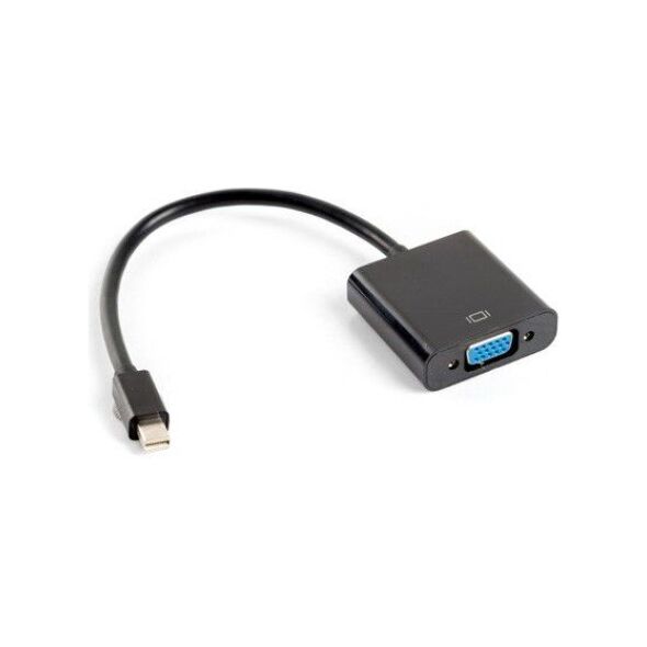 Adapter AV Lanberg DisplayPort Mini - D-Sub (VGA) czarny (AD-0006-BK)