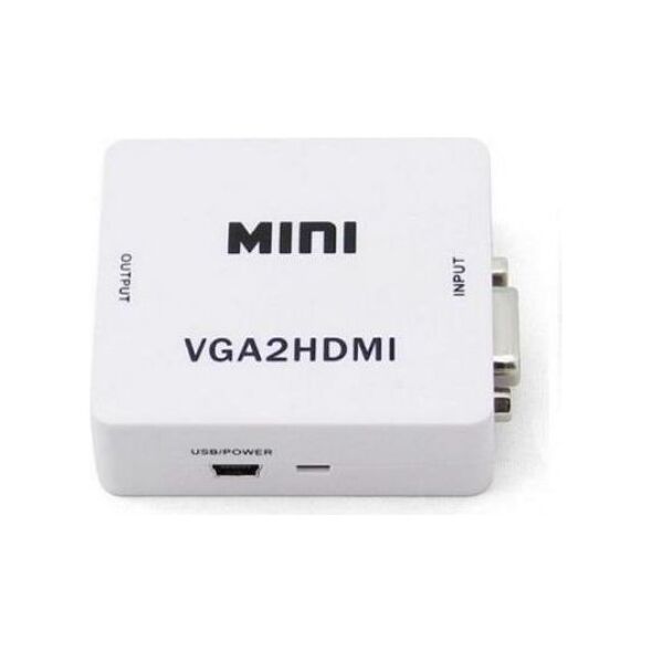 Adapter AV Savio HDMI - D-Sub (VGA) biały (CL-110)