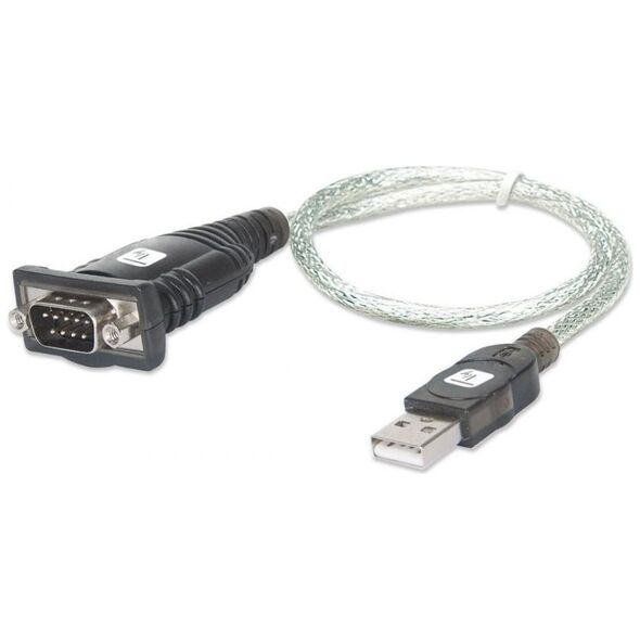 Kabel USB Techly USB-A - RS-232 0.45 m Przezroczysty (023493)
