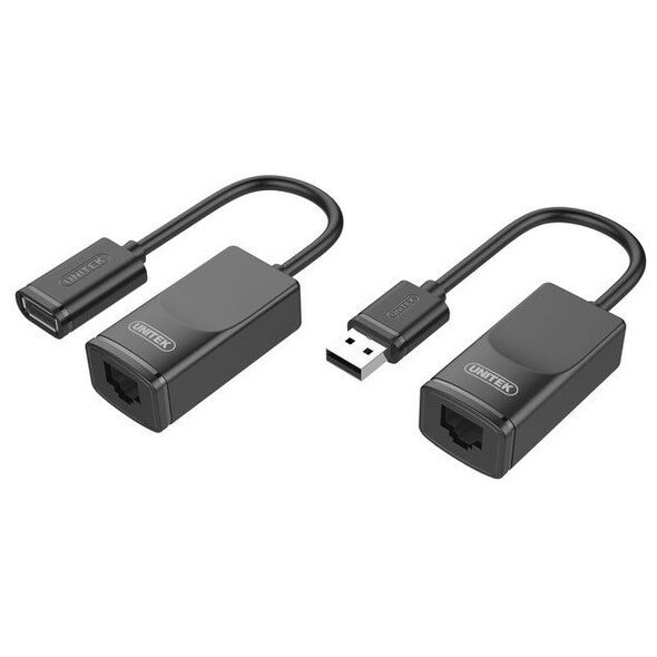 Adapter USB Unitek Y-UE01001 USB - RJ45 Czarny  (Y-UE01001)