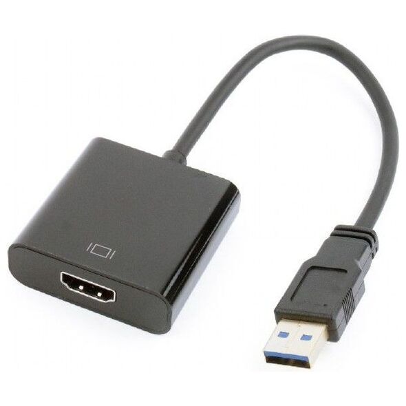 Adapter USB Gembird USB - HDMI Czarny  (A-USB3-HDMI-02)