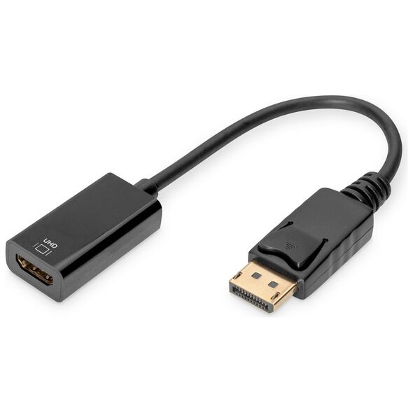 Adapter AV Digitus DisplayPort - HDMI czarny (AK-340415-002-S)
