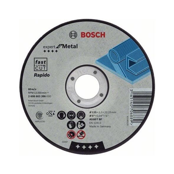 Bosch Tarcza tnąca prosta Expert for Metal 125x2,5x22,2mm (2.608.600.394)