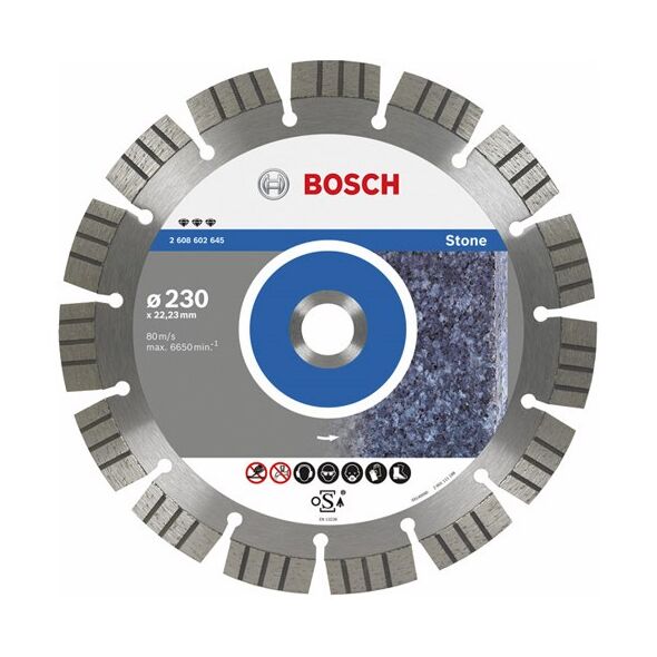 Bosch Tarcza tnąca diamentowa Best for Stone 125x22x2,2mm 2608602642