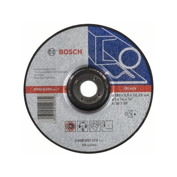 Bosch Tarcza ścierna wygięta Expert for Metal 180 x 22,23 x 6,0mm (2608600315)