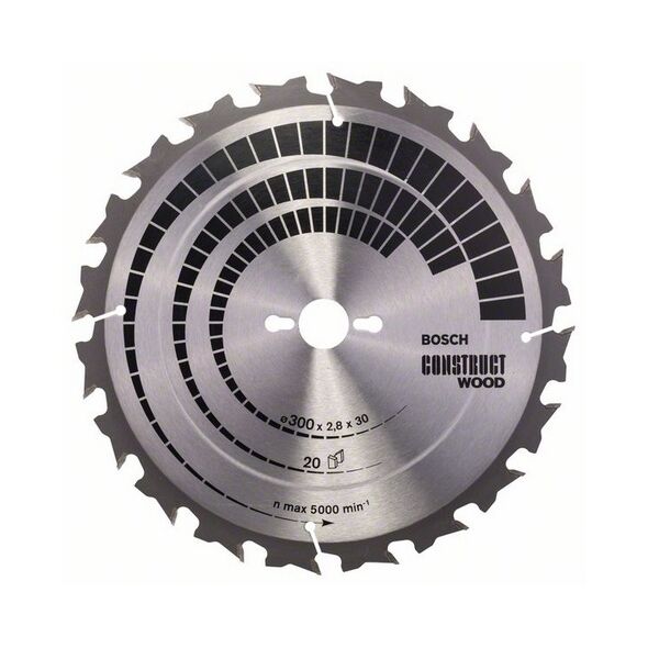 Bosch Tarcza pilarska Construct Wood 300 x 20mm 20z (2.608.640.700)
