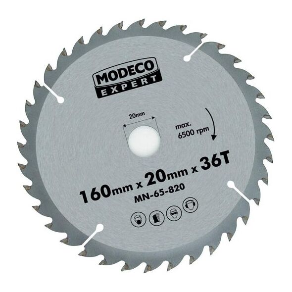 Modeco Piła tarczowa EXPERT 170mm 30/20/16 z36 - MN-65-825