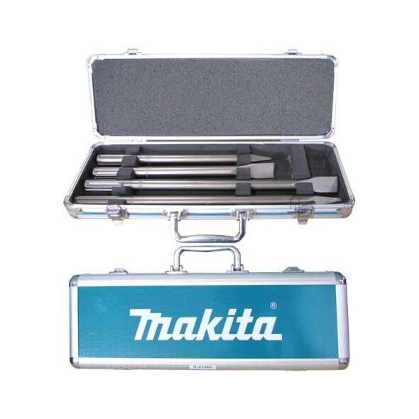 Makita Zestaw dłut SDS-Max płaskie i szpicaki 4szt. w walizce (D-42466)