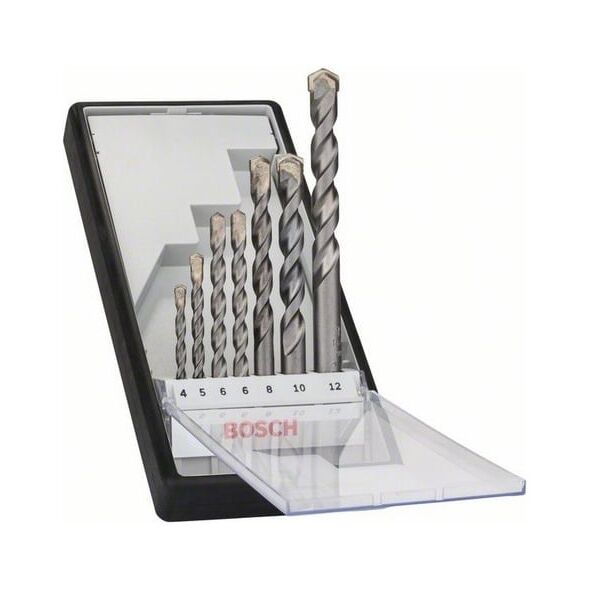 Wiertło Bosch do betonu walcowe 4 5 6 10 12 8mm zestaw (2607010545)