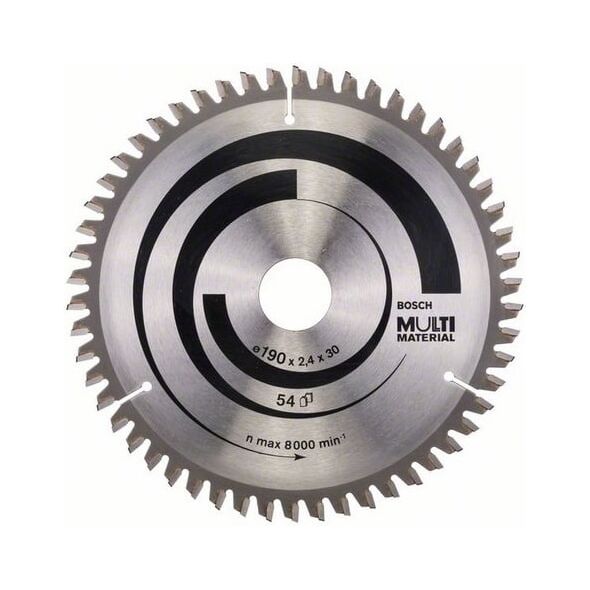 Bosch Piła tarczowa 190x30x2,4mm 54z. MULTI MATERIAL - 2608640509