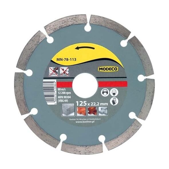 Modeco Ściernica diamentowa segmentowa URAN 115mm - MN-78-112