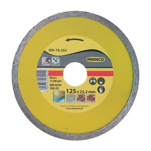 Modeco Ściernica diamentowa Mars pełna 125mm (MN-78-203)