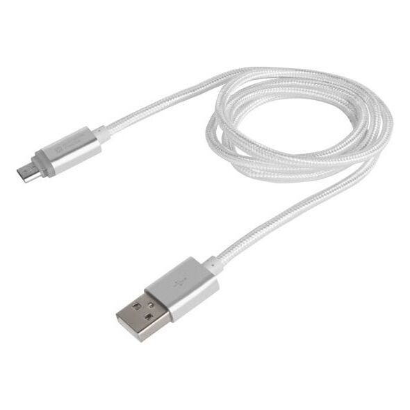 Kabel USB Natec USB-A - microUSB 1 m Biały (NKA-1209)