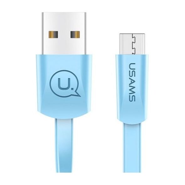 Kabel USB Usams USB-A - microUSB 1.2 m Niebieski (SJ201MIC04)