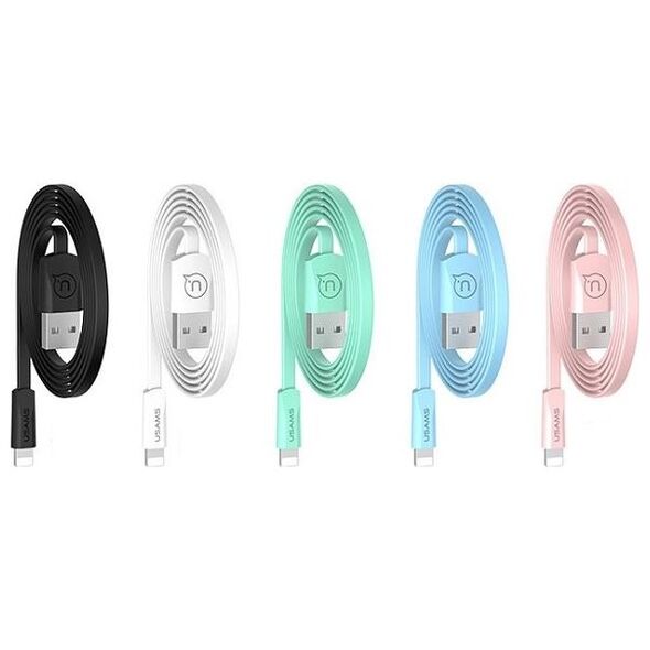 Kabel USB Usams USB-A - Lightning 1.2 m Biały (SJ199IP02)