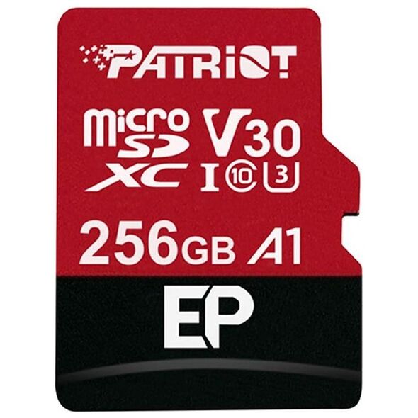 Karta Patriot EP Series MicroSDXC 256 GB Class 10 UHS-I/U3 A1 V30 (PEF256GEP31MCX)