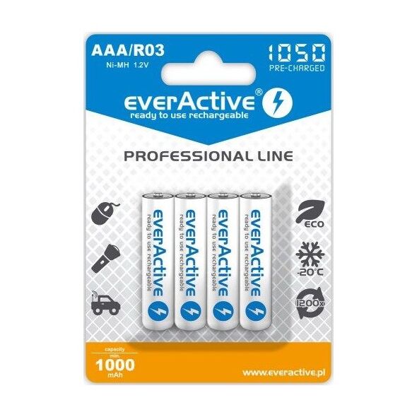 EverActive Akumulator Professional Line AAA / R03 1050mAh 4 szt.