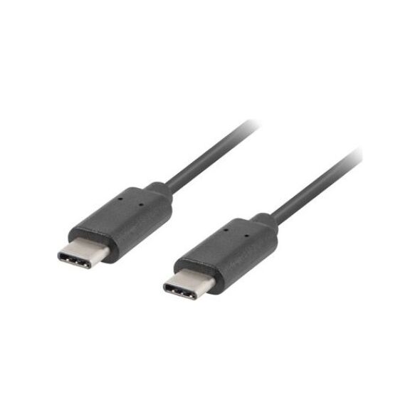 Kabel USB Lanberg USB-C - USB-C 1 m Czarny (CA-CMCM-10CU-0010-BK)