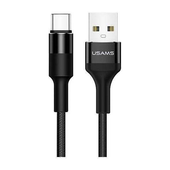 Kabel USB Usams USB-A - USB-C 1.2 m Czarny (SJ221TC01)