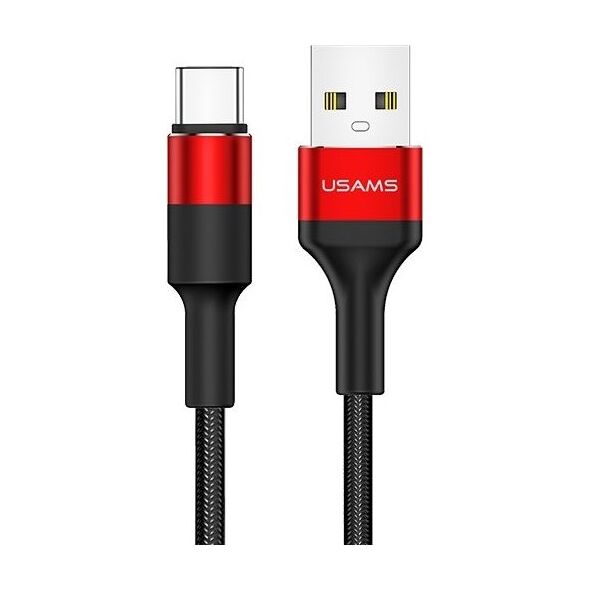 Kabel USB Usams USB-A - USB-C 1.2 m Czarny (SJ221TC02)