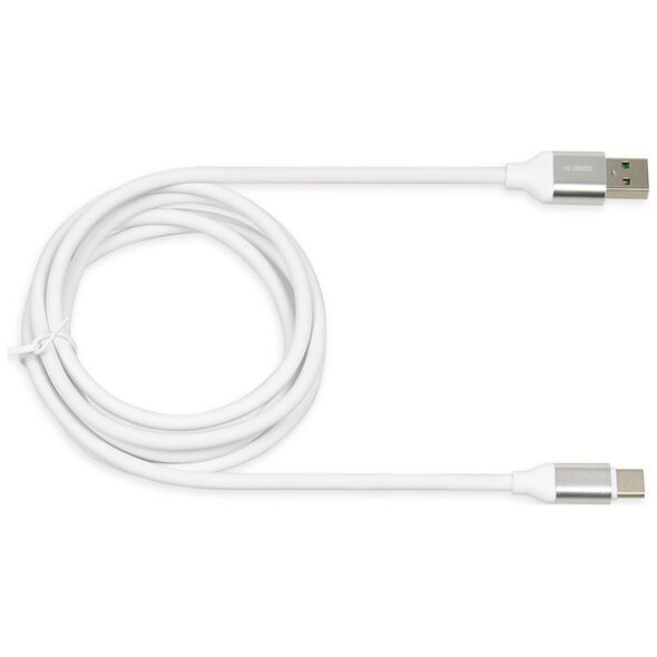 Kabel USB iBOX USB-A - USB-C 1.5 m Biały (IKUMTCWQC)