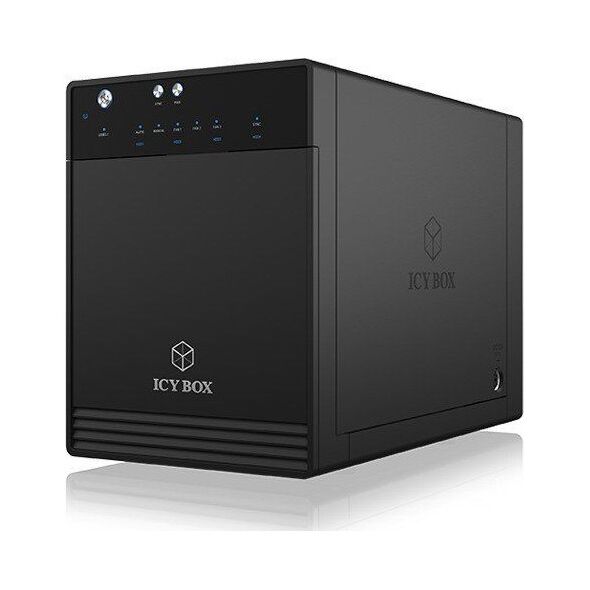 Kieszeń Icy Box 4x 2.5"/3.5" SATA - USB 3.1 Type-C (IB-3740-C31)