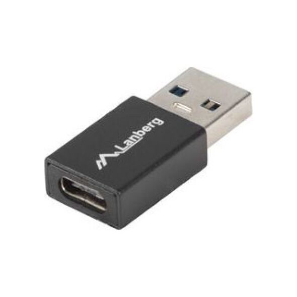 Adapter USB Lanberg USB-C - USB Czarny  (AD-UC-UA-01)