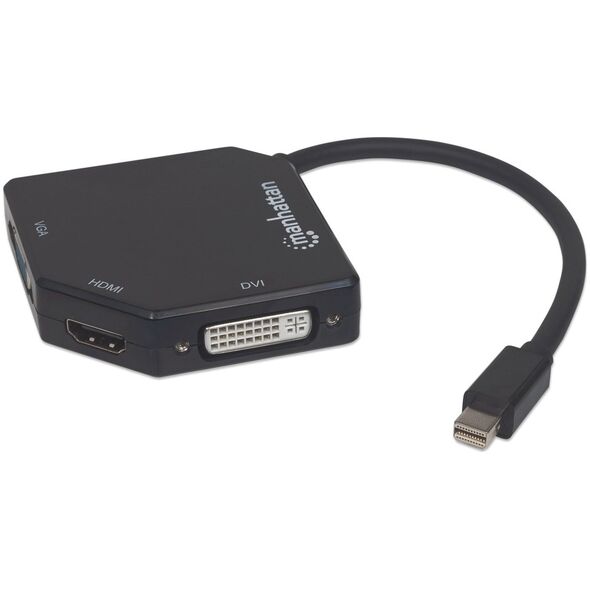 Adapter AV Manhattan DisplayPort Mini - HDMI - D-Sub (VGA) - DVI-I czarny (207720)