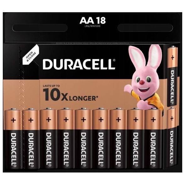 Duracell Bateria Basic AA / R6 1500mAh 18 szt.