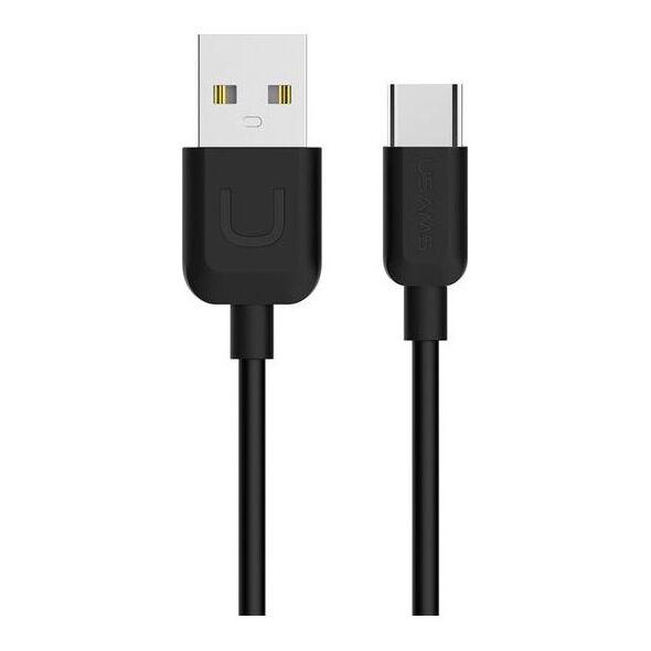 Kabel USB Usams USB-A - USB-C 1 m Czarny (63881-uniw)