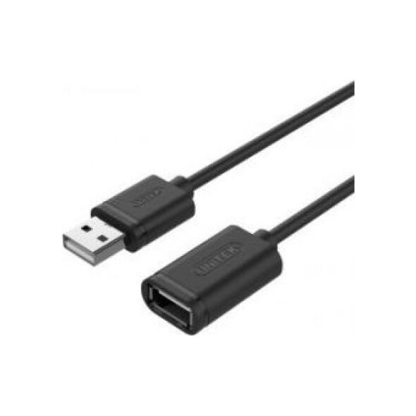 Kabel USB Unitek USB-A - USB-A 0.5 m Czarny (Y-C447GBK)
