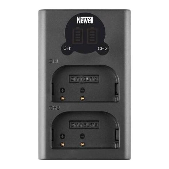 Ładowarka do aparatu Newell Ładowarka dwukanałowa Newell DL-USB-C do akumulatorów DMW-BLG10