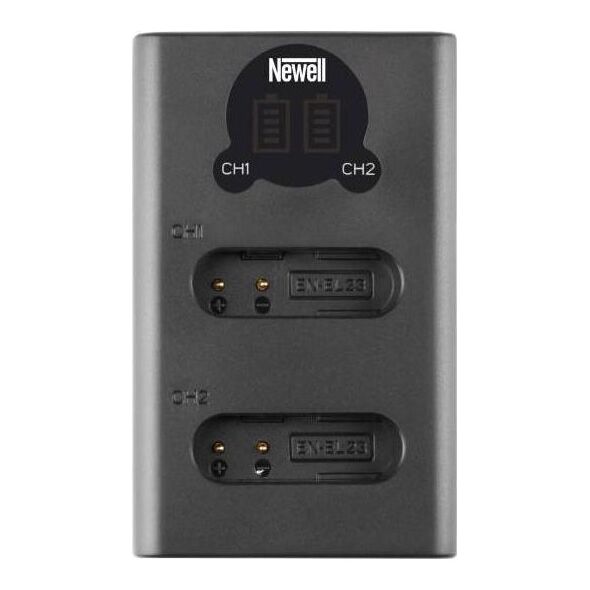 Ładowarka do aparatu Newell Ładowarka dwukanałowa Newell DL-USB-C do akumulatorów EN-EL23