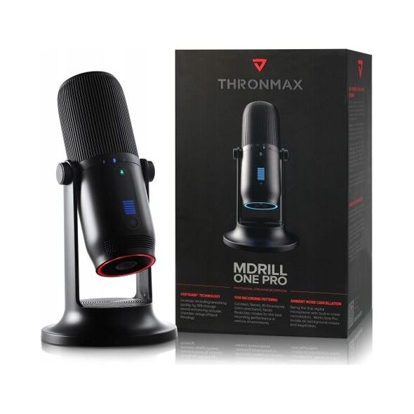 Mikrofon Thronmax Thronmax Mdrill One M2 Studyjny Mikrofon 4w1 Na Usb Usb-c + Statyw