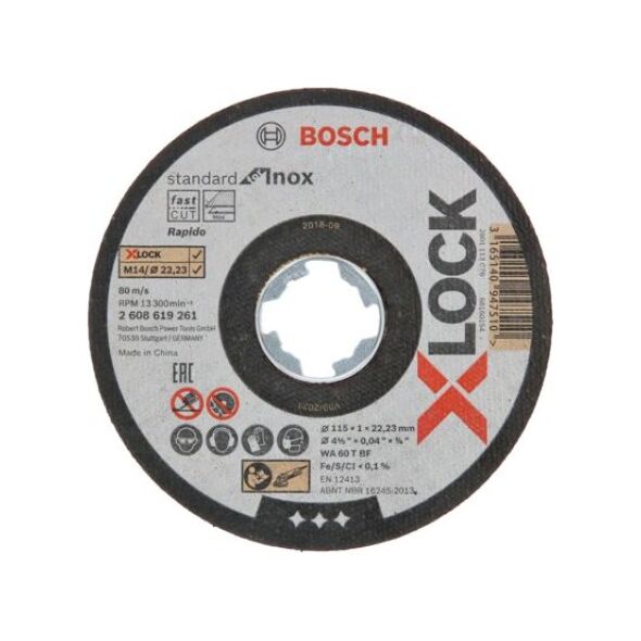 Bosch tarcza tnąca diamentowa do stali 125x1,0mm x-lock (2608619262)