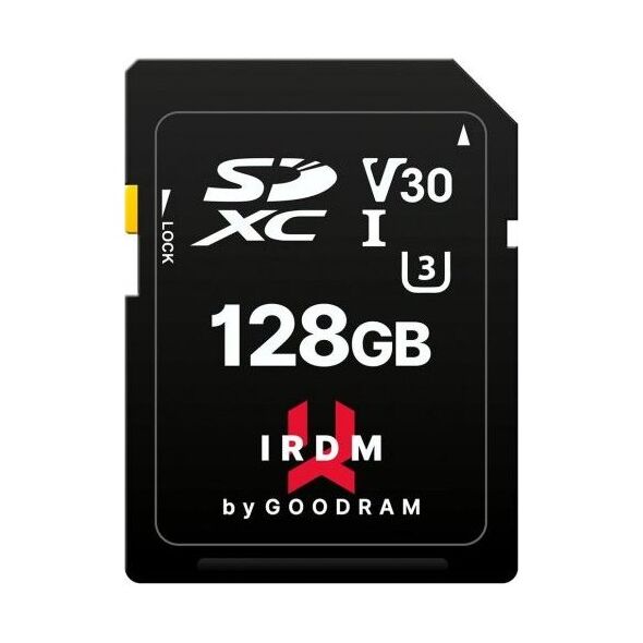 Karta GoodRam IRDM SDXC 128 GB UHS-I/U3 V30 (IR-S3A0-1280R12)