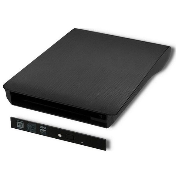 Kieszeń Qoltec na napęd optyczny CD/DVD SATA - USB 3.0  (51865)