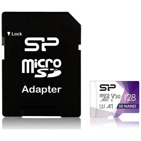 Karta Silicon Power Superior Pro Colorful MicroSDXC 128 GB Class 10 UHS-I/U3 A1 V30 (SP128GBSTXDU3V20AB)