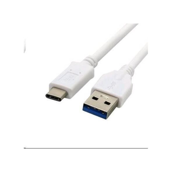 Kabel USB C-Tech USB-A - USB-C 1 m Biały (CB-USB3C-10W)