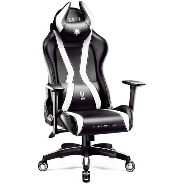 Fotel Diablo Chairs X-Horn 2.0 czarno-biały