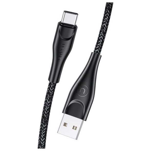 Kabel USB Usams USB-A - USB-C 1 m Czarny (63794-uniw)