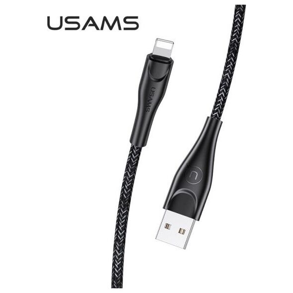 Kabel USB Usams USB-A - Lightning 1 m Czarny (63788-uniw)