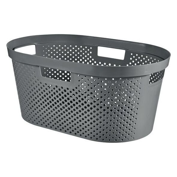 Kosz na pranie Curver Infinity Recycled 40L szary