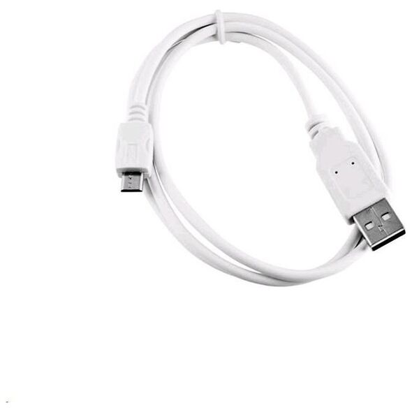 Kabel USB C-Tech USB-A - microUSB 2 m Biały (CB-USB2M-20W)
