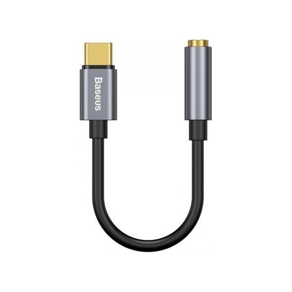 Adapter USB Baseus L54 USB-C - Jack 3.5mm Szary  (CATL54-0G)
